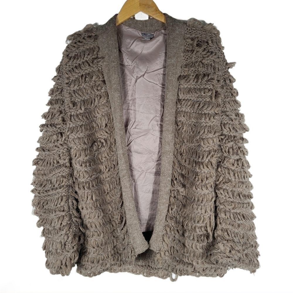 J. Jill Loop Kint Shaggy Bohemian Cardigan - Picture 2 of 8